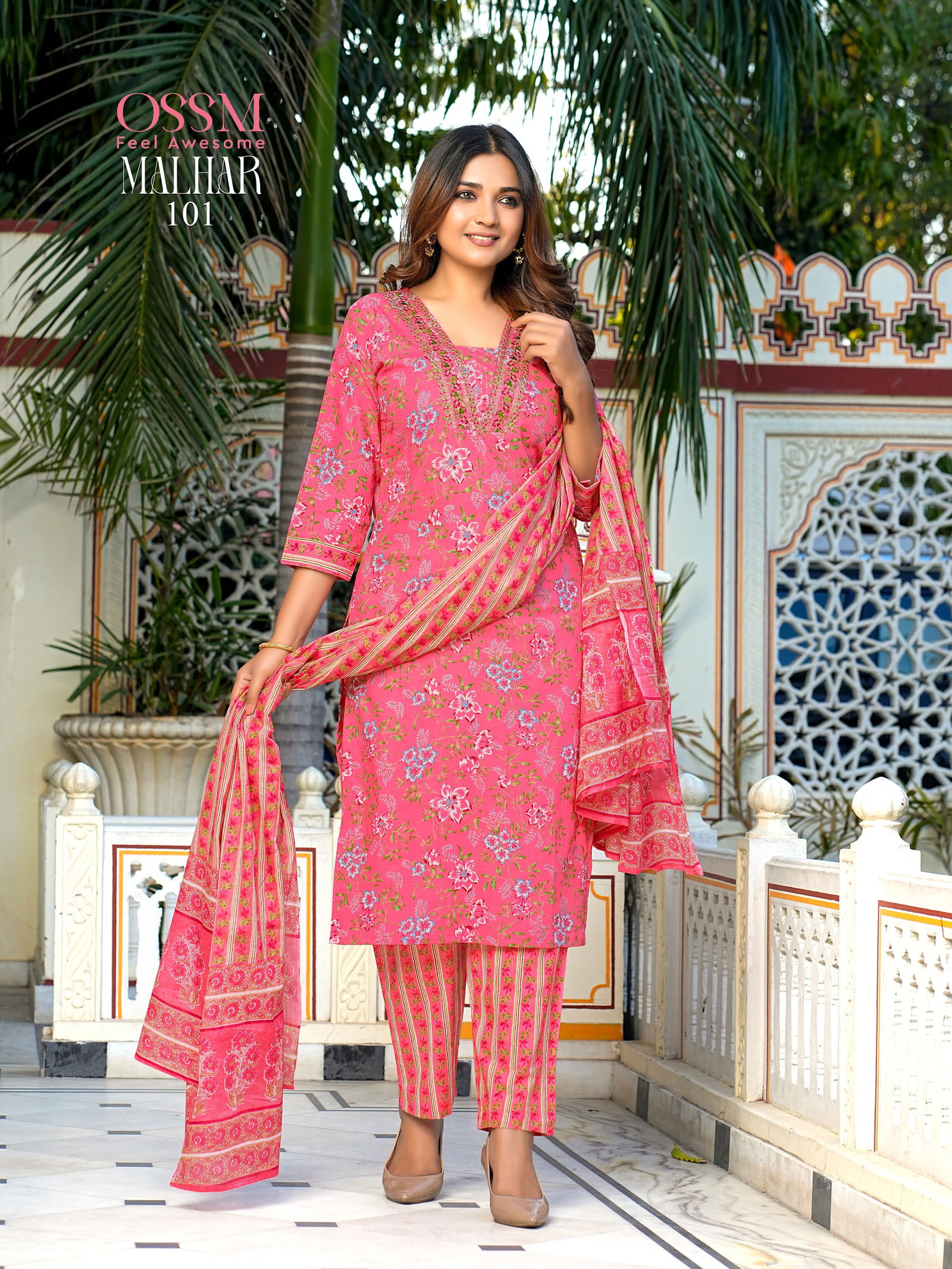 Malhar Vol 02 By Ossm Designer Cotton Printed Kurti With Bottom Dupatta Wholesale Price In Surat